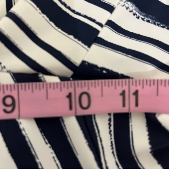 Spanx White Navy Striped Chino Shorts - Picture 12 of 12